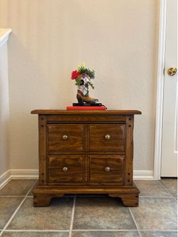 Vintage Style Wooden Nightstand