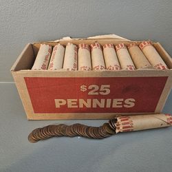 Box Of Copper Pennies 