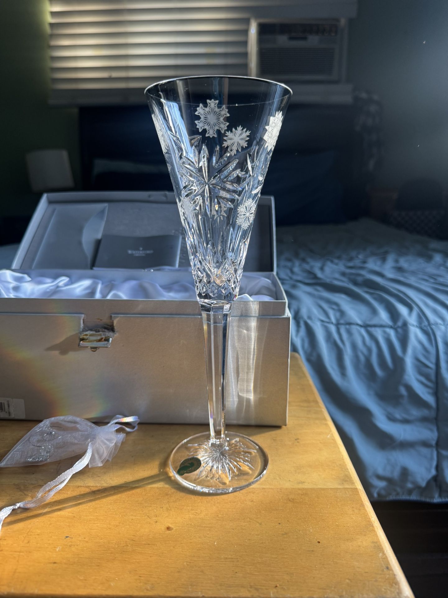 Waterford Snowflake Wishes crystal flute