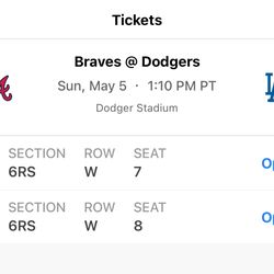 Dodger Tickets 5/5/2024