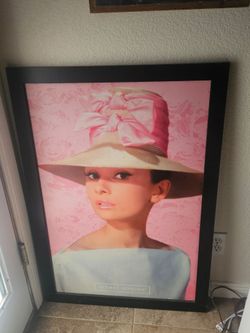 Audrey Hepburn Framed Poster