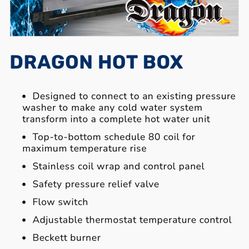 Dragon Hot Water Box For Pressure Washer 