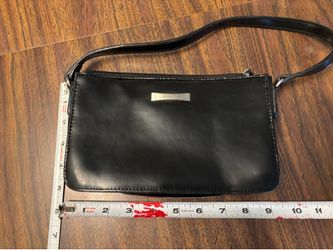 Vintage Black Esprit patent leather shoulder bag