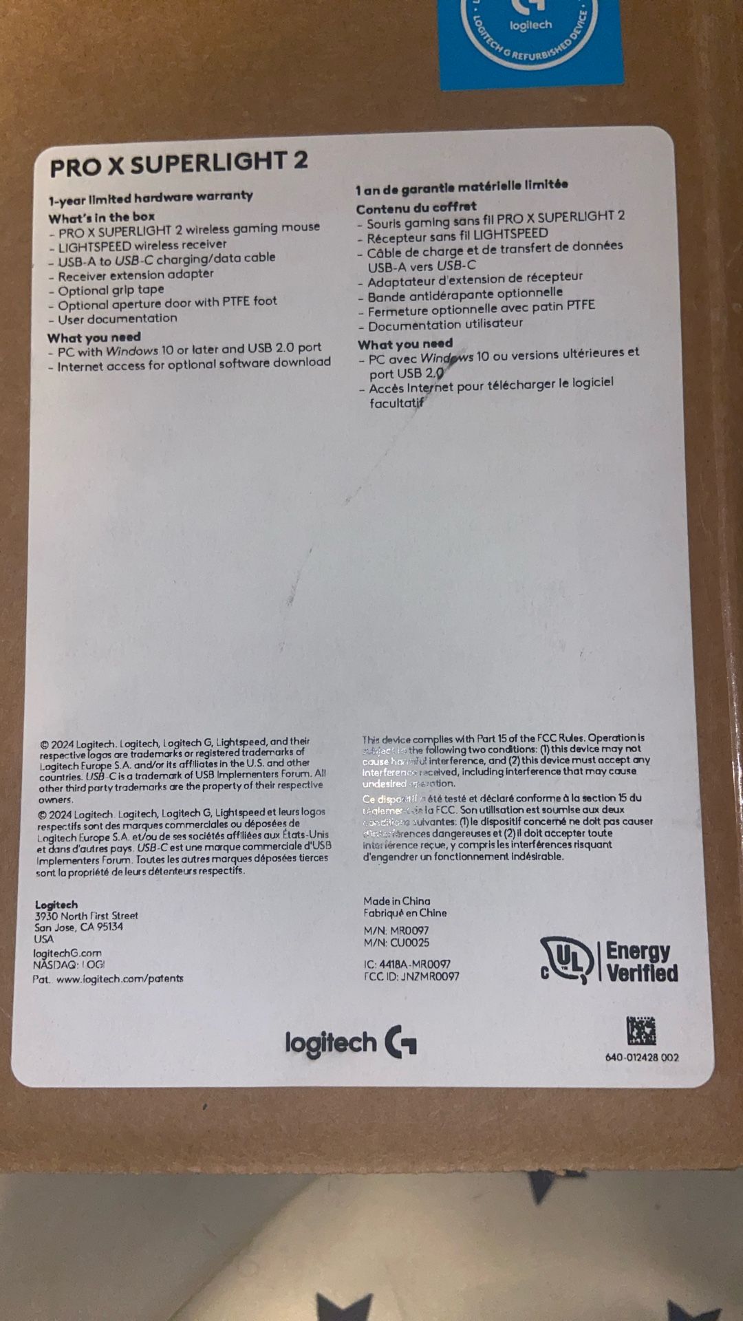 Logitech G Pro X Superlight 2