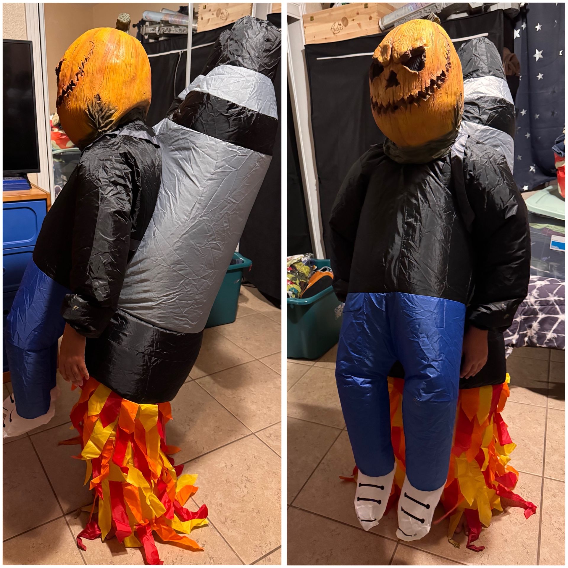 Kids Inflatable Rocket Rider Halloween Costume – One Size