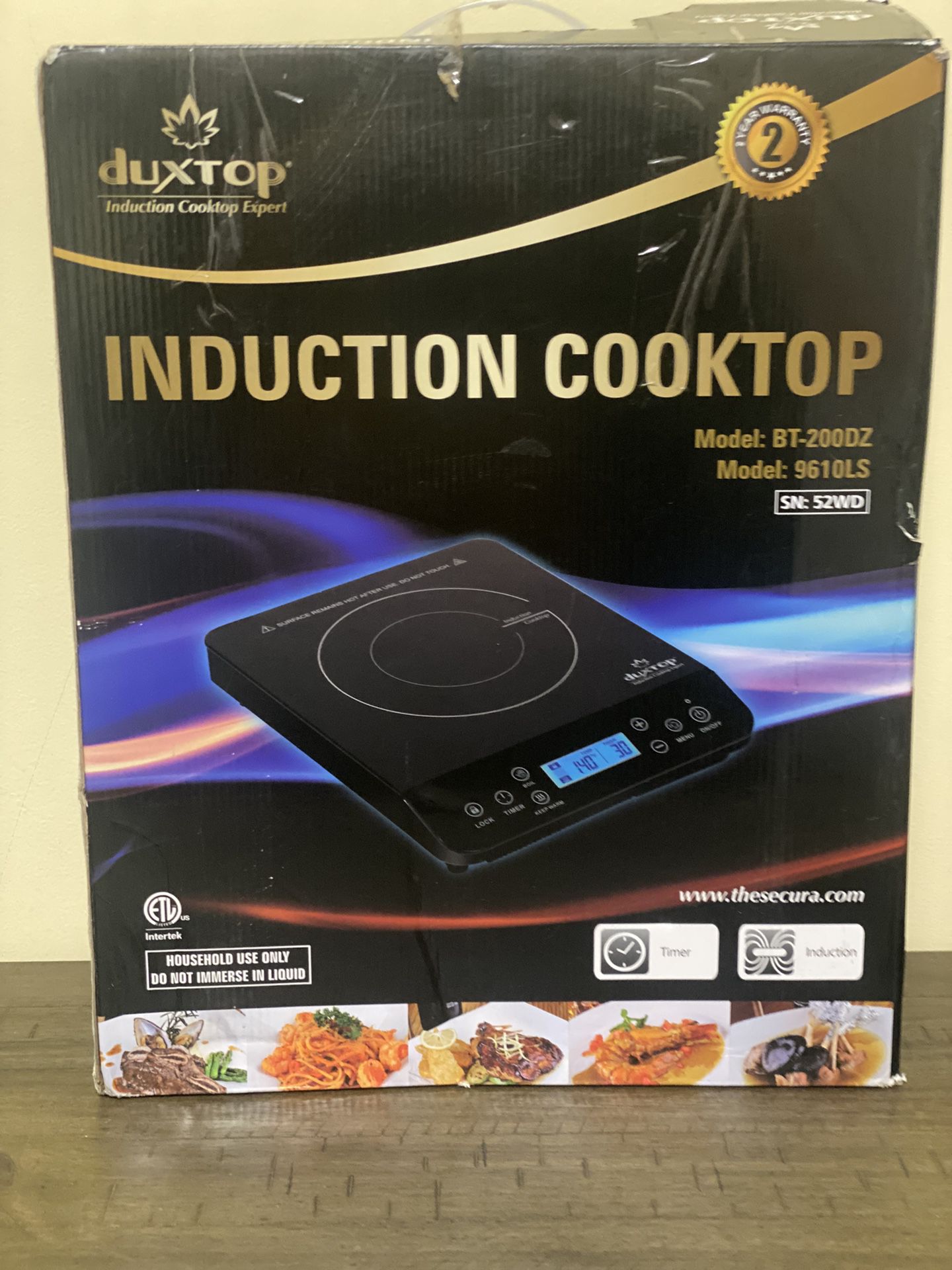 Duxtop Portable Induction Cooktop, Countertop Burner Induction Hot Plate with LCD Sensor