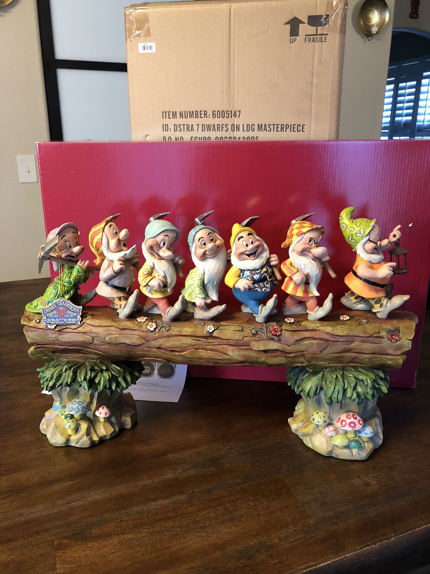 Disney Jim Shore Snow White Dwarves Masterpiece Seven Musical Sculpture LE
