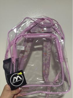 Clear  backpack