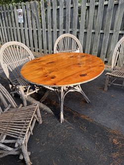 48 Inch Rustic Round Table