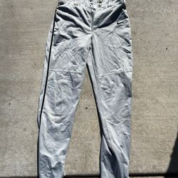 Youth XL Grey Nike Pipped Baseball Pants  