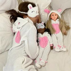 Complete Set Bunny Costume For Girl And Doll