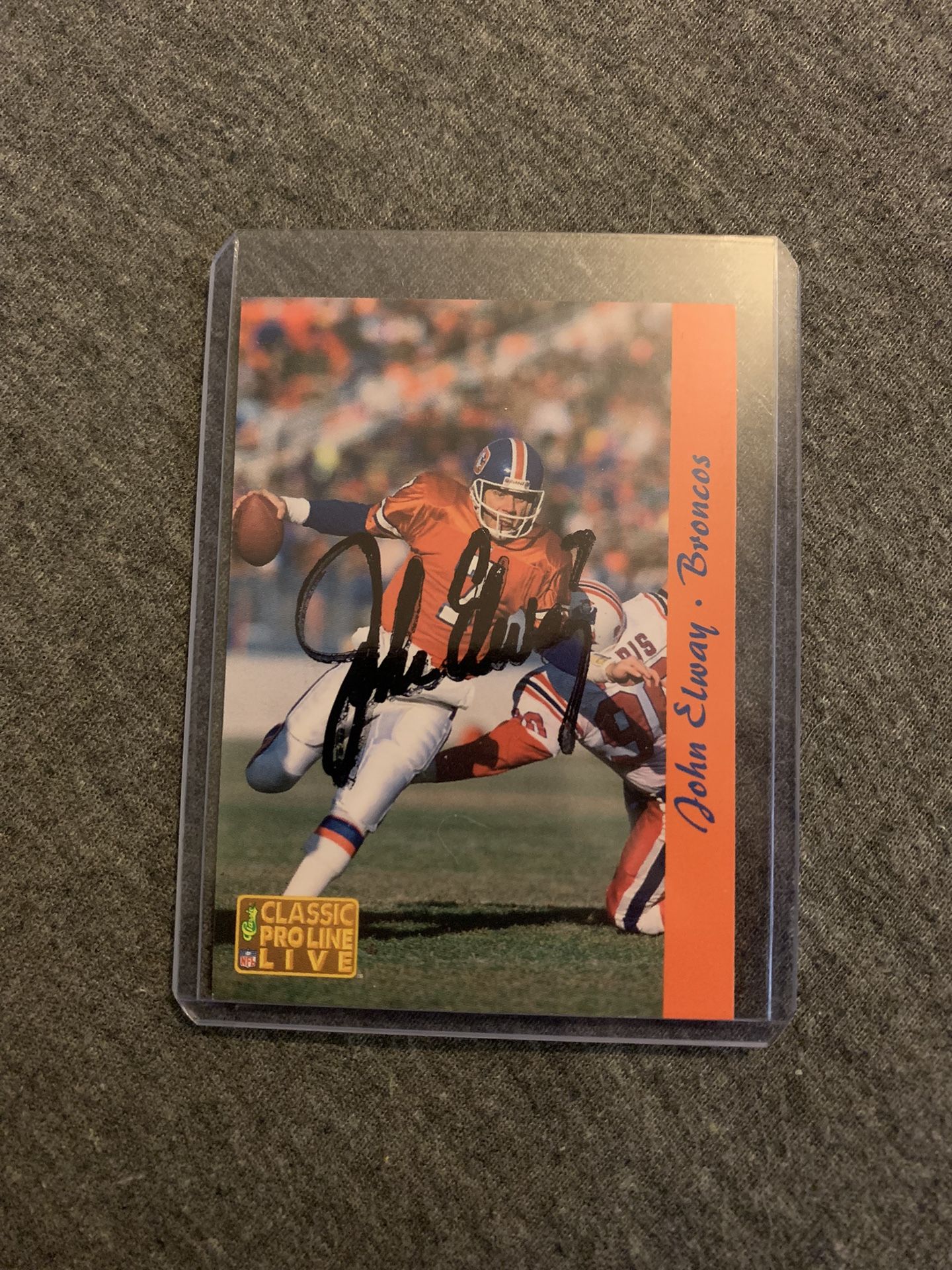 John Elway Autographed Card