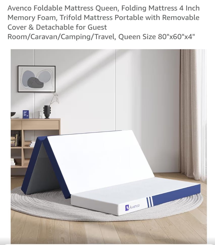 New Foldable Queen bed