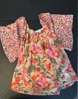 Women’s Sheer Floral Top