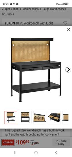 WORKBENCH WITH LIGHT