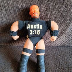 WWF 1999 Holiday Fair Mischief Makers Austin 3:16 Figure
