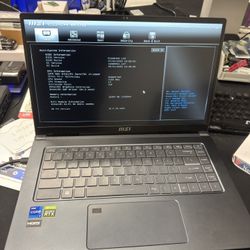 MSI Prestige Gaming Laptop I7 -1260P Model 15 A12UD-005US 16GB RAM , No HD 