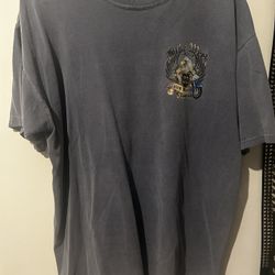 Gray And Black Biker Tee