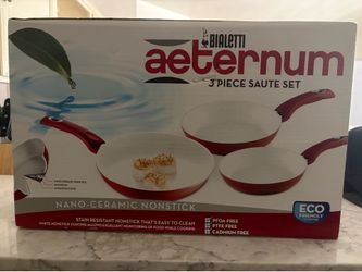 Bialetti Aeternum 3-Piece Ceramic Nonstick Saute Set
