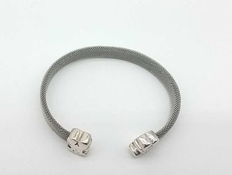 Tous Mesh Bear Motif Bracelet .925 Sterling Silver 60.6 Grams 8 Inch Mk0925pzxmia
