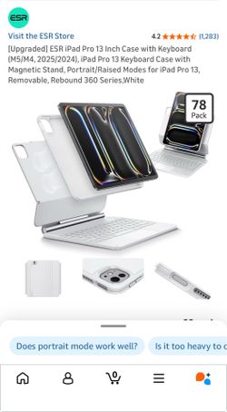 iPad 13 pro (2024) magnetic keyboard case