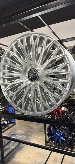 22s staggered brushed Wheels tires new Mercedes Audi bmw Cadillac