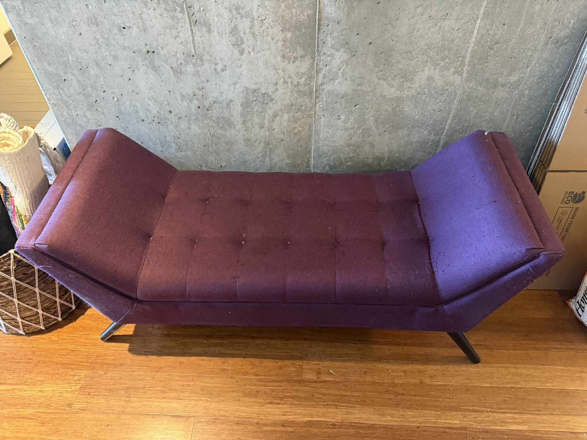 Plum Loveseat Bench