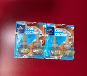 4 Glade Cool Coconut Oil Refills