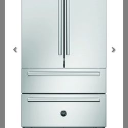 New Bertazzoni 4 Door French Door Refrigerator Stainless Steel 