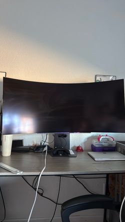 Large Curved Ultrawide Monitor