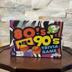 80's 90's Trivia Game Retro Pop Culture Cards Family Music TV Sports Movies Kids #trivia #80’strivia #90’strivia #cardgame #familygames #outset 