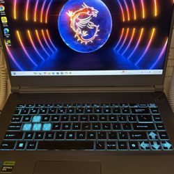 MSI Gaming Laptop RTX 4050 GPU 