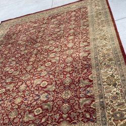 Hand Made Indian Carper 10’.3”X 14foots 4”Used 