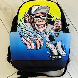 Hurley The One and Only Graphic Gradient Monkey Backpack 15" Laptop Sleeve