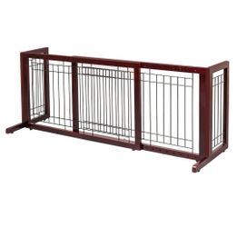 Freestanding pet gate 38-72 inches expandable adjustable pet fence ,new