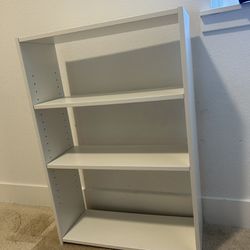 Bookcase White 3 shelf