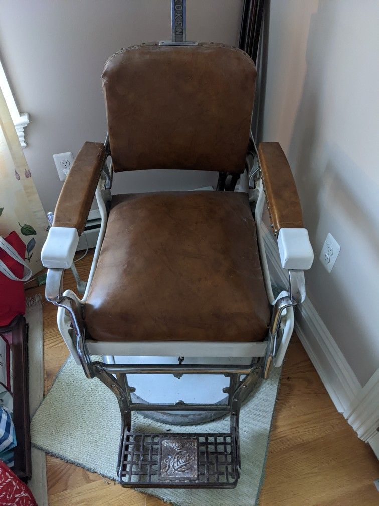 Antique Koken Barber Chair Excellent Condition