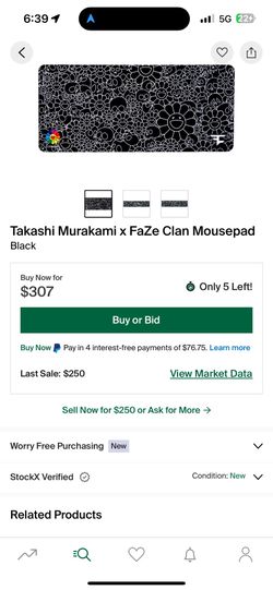 Faze Clan Mouse Pad With Takashi Murakami