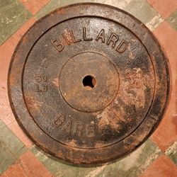 Billard Barbell Weight - 50 Pound Weight