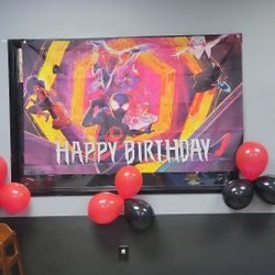 Spiderman Banner / Ballons N Tablecloth 