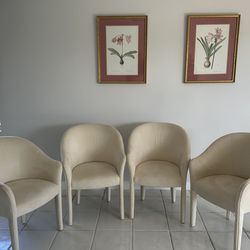 Suede chairs - Like new