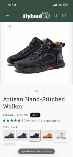 Flyland Artisan Hand-Stitched Walker Boots