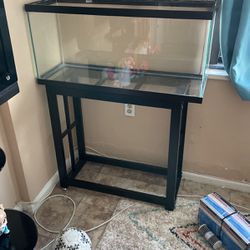 Fish Tank With Stand And Accessories (complete Set Up)