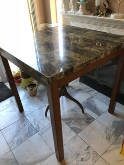Table, no chairs
