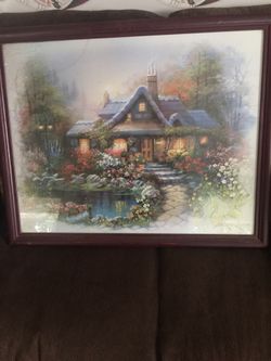 Picture with slight water damage on the corner