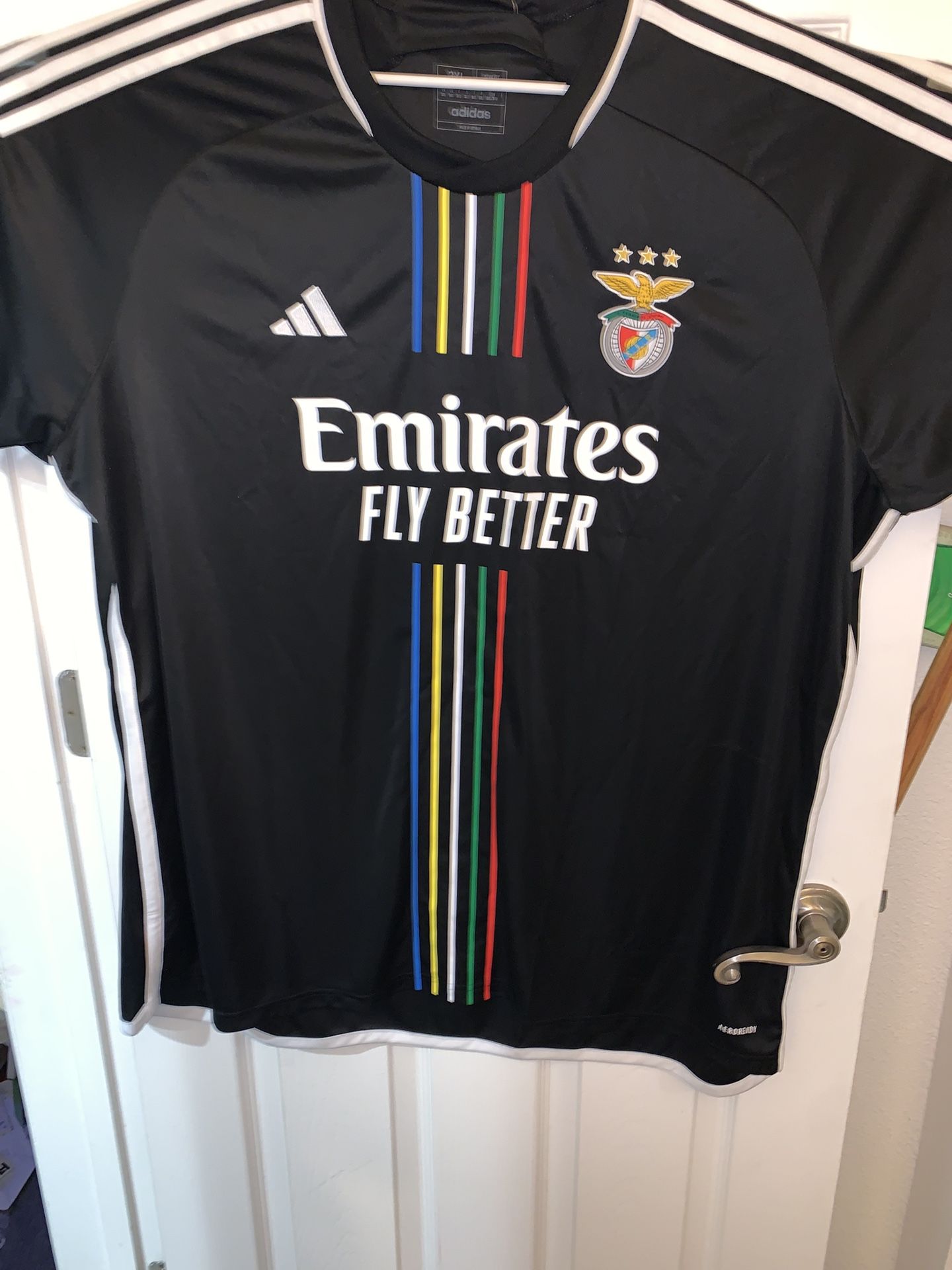 NEW WITHOUT TAGS 2023/24 Men’s Adidas Benfica Away Jersey 3XL XXXL