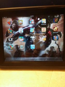 IPad 1 32gb .. in child proof case..many games...(jail broken) great for kids :)