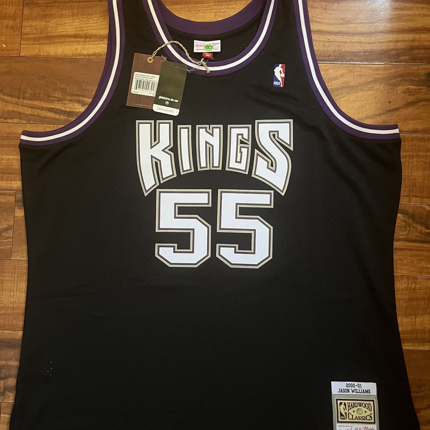 Men's Sacramento Kings Jason Williams Mitchell & Ness Gray 2000-01 Swingman  Jersey