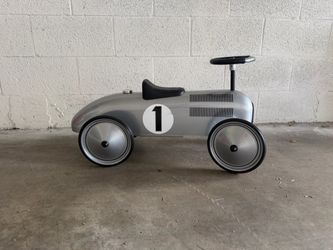 Collectible Retro Metal Kids Ride-On Racerpho Car
