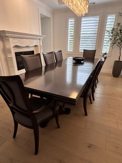 9 Piece Dining Table - $700
